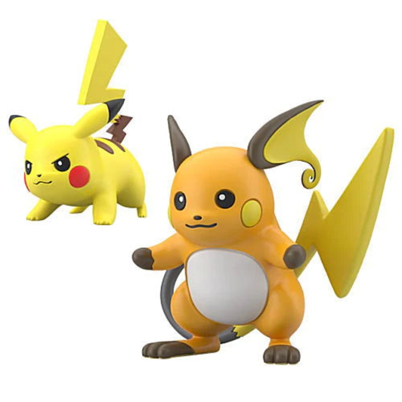 Pikachu, Raichu Figure Kanto Vol. 03 Pokmon Scale World