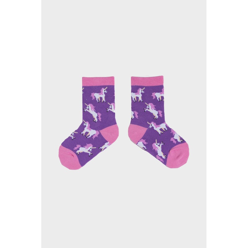 Kids Unicorn Socks Ages 2 - 4