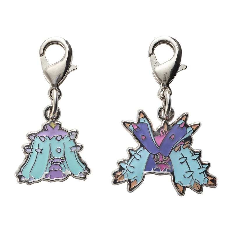 Mareanie, Toxapex - National Pokdex Metal Charm Keychain #747, #748