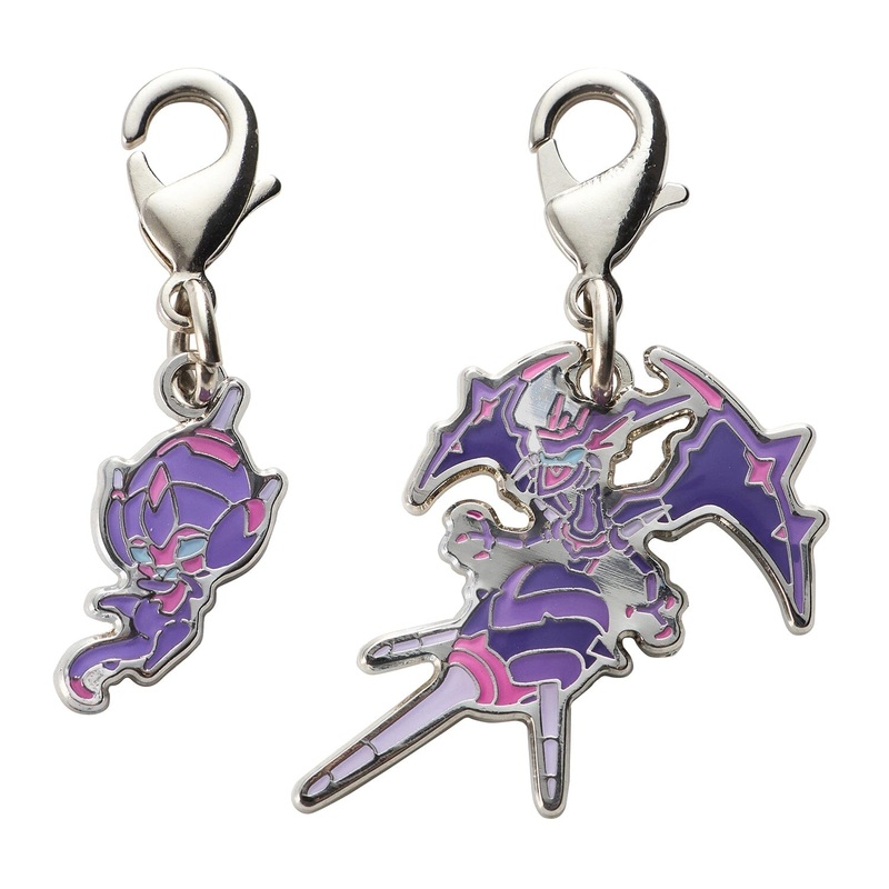 Poipole, Naganadel - National Pokdex Metal Charm Keychain #803, #804