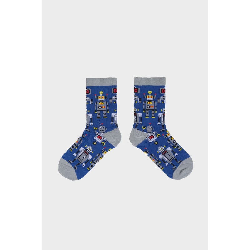 Robot Socks Ages 4 - 6