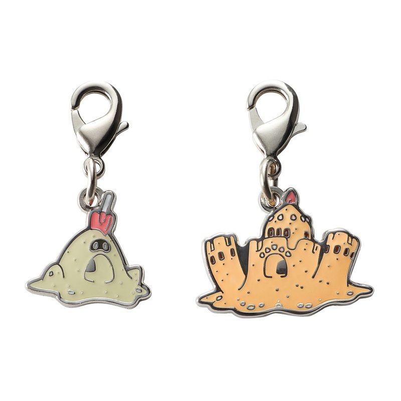 Sandygast, Palossand - National Pokdex Metal Charm Keychain #769, #770