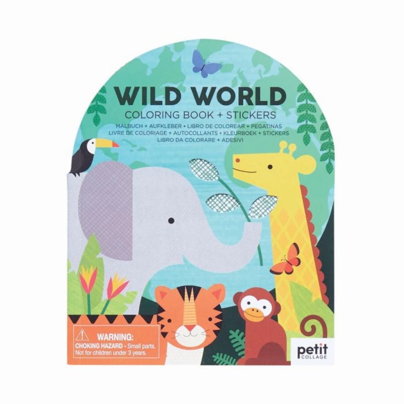 Colouring Book with Sticker - Wild World