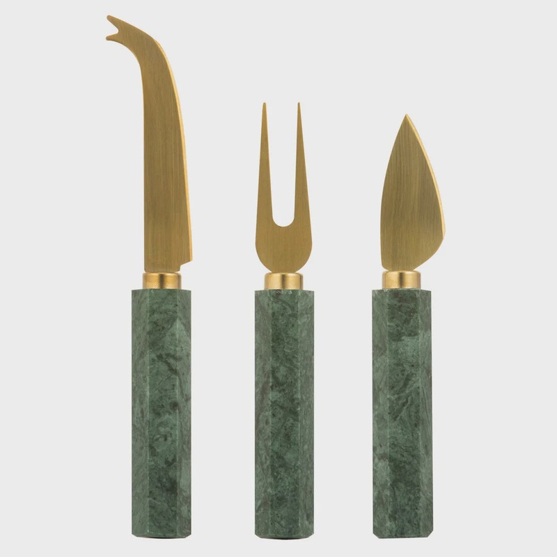 Kira Green 3pce Grazing Knife Set