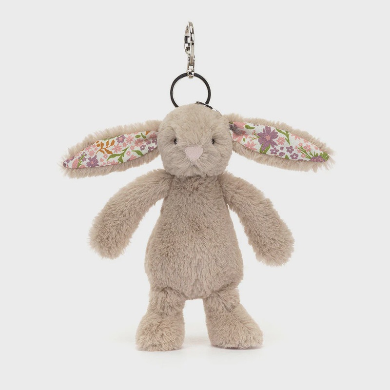 Blossom Beige Bunny 'Petal' Bag Charm 18cm