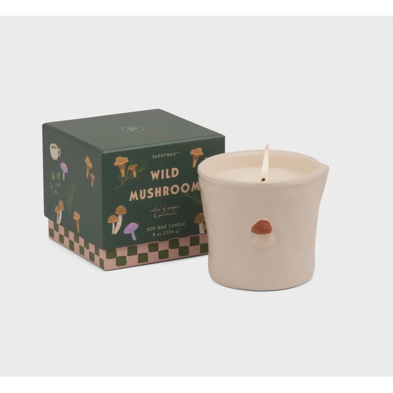 Bistro Ceramic Candle Wild Mushroom - Pepper & Patchouli