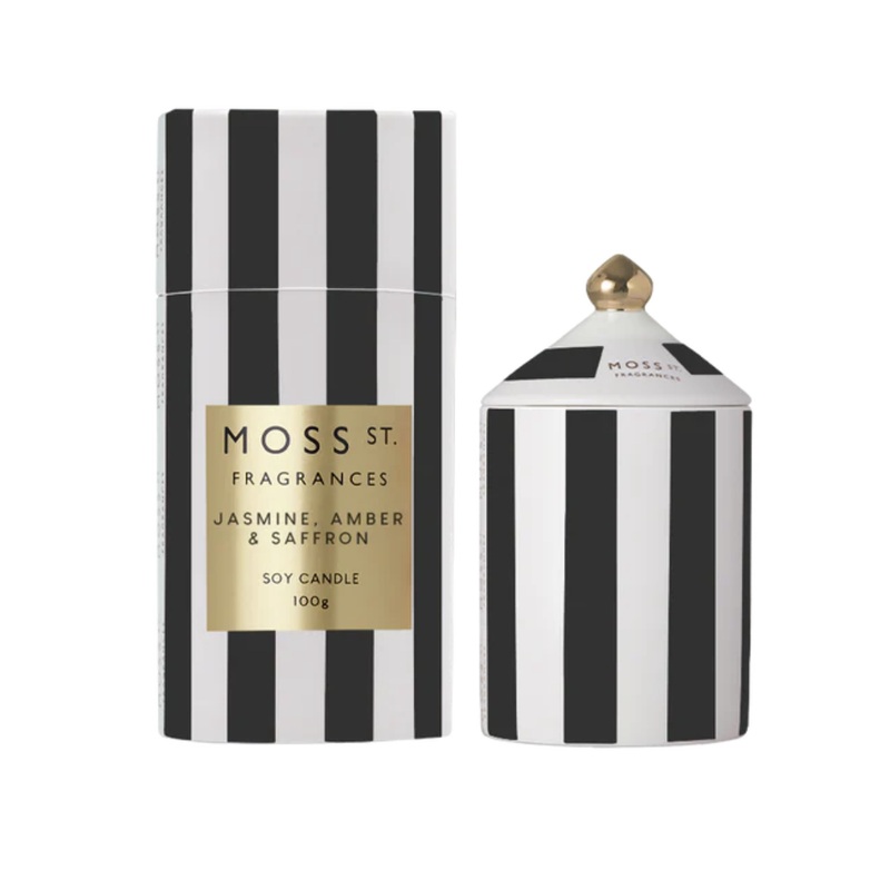 Ceramic Candle 100g - Jasmine Amber & Saffron