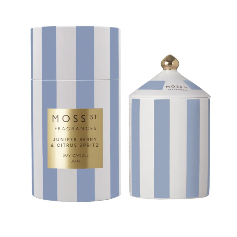 Ceramic Large Candle 360g - Juniper Berry & Citrus