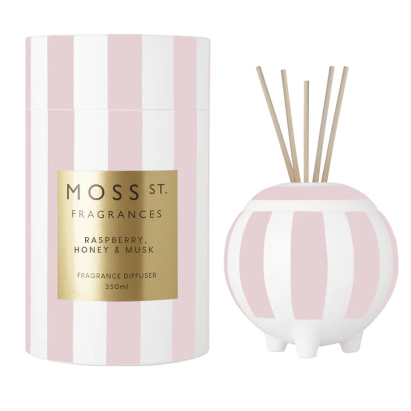 Ceramic Large Diffuser 350ml - Raspberry Honey & Musk