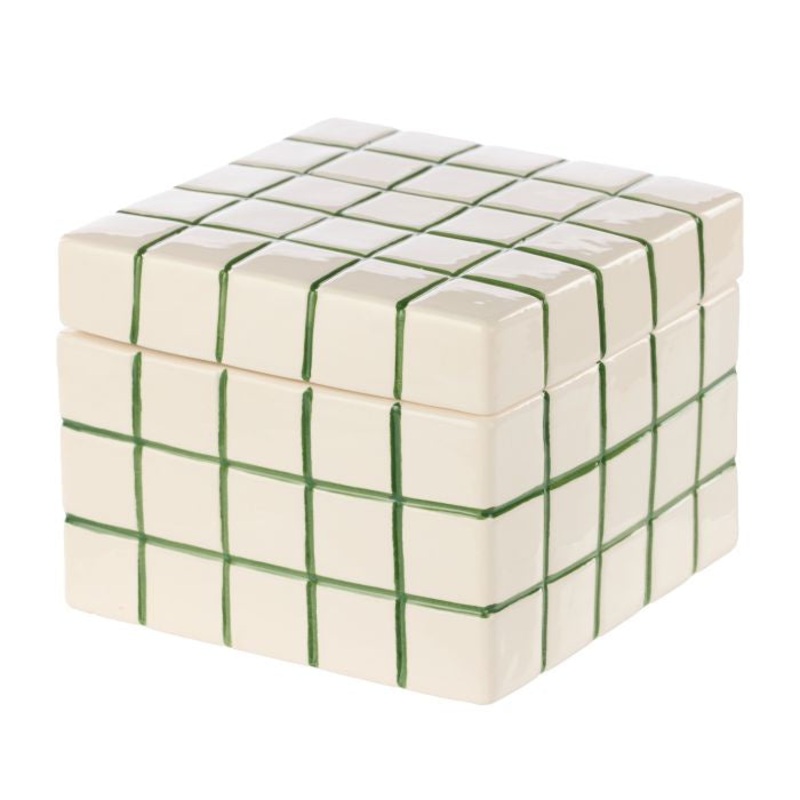 Lulu Collection Check Box Green