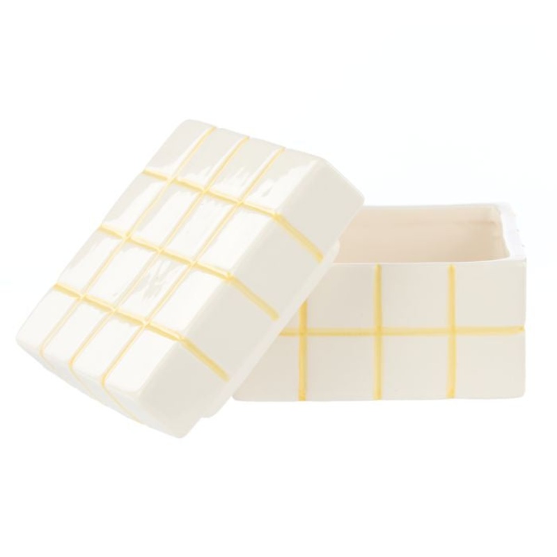 Lulu Collection Check Box Yellow