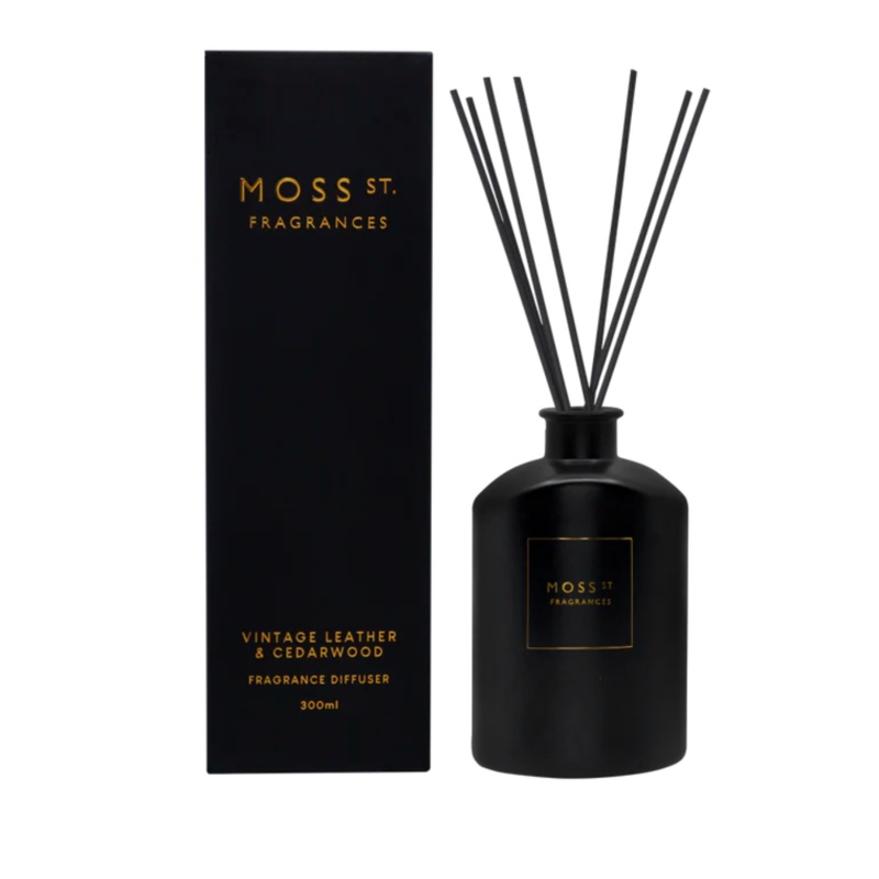 Vintage Leather & Cedar-wood Fragrance Diffuser 300ml