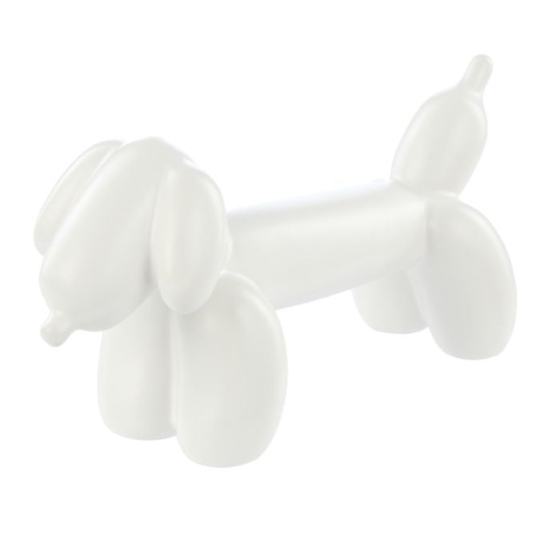 Bubbles Balloon Dog Sculpture White