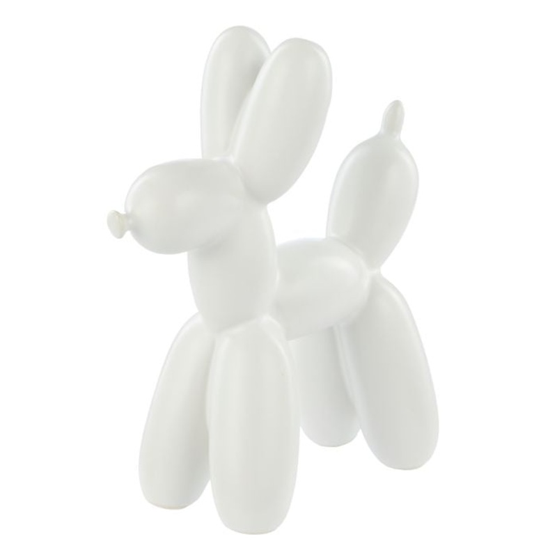 Bubbles Balloon Dog Sculpture White Large