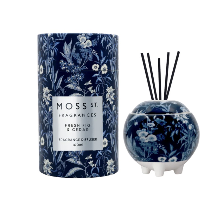 Ceramic Mini Diffuser 100ml - Fresh Fig & Cedar