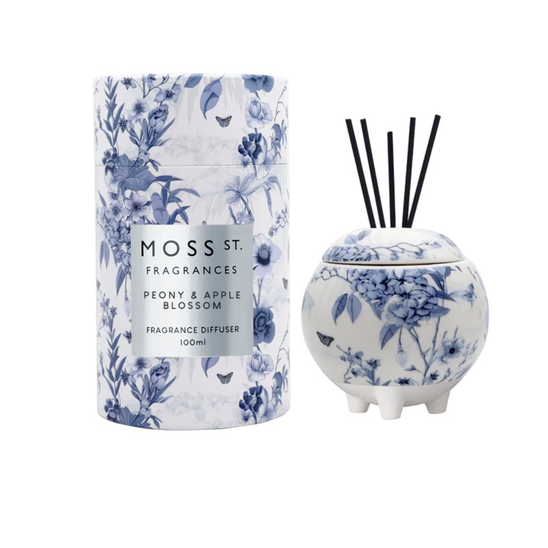 Ceramic Mini Diffuser 100ml  - Peony & Apple Blossom