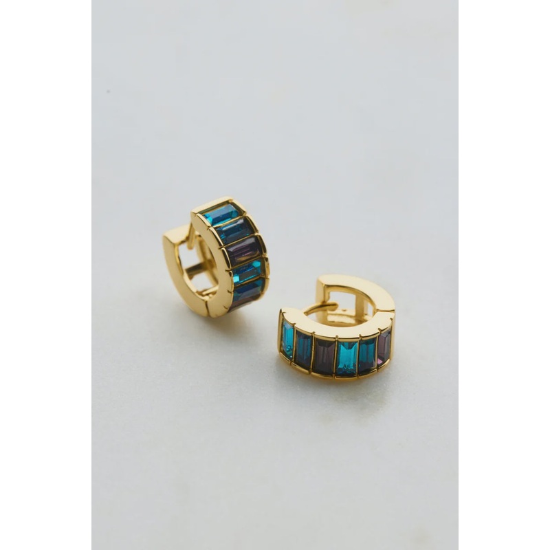 Kira Earring Large - Teal (7246)