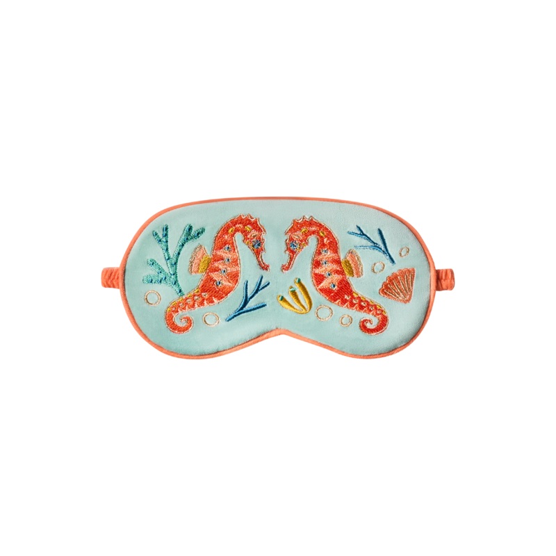 Lavender Eye Mask - Sparkling Seahorse - Aqua