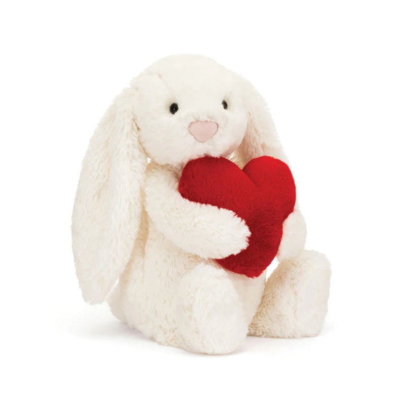 Bashful Bunny Medium Red Love Heart