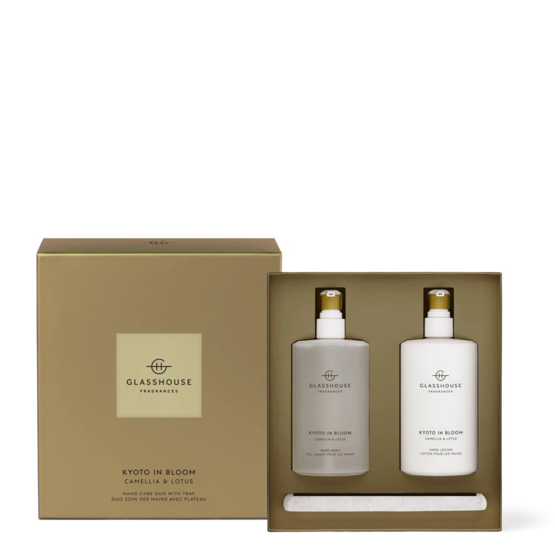 Kyoto In Bloom Camellia & Lotus Hand Care Duo With Tray