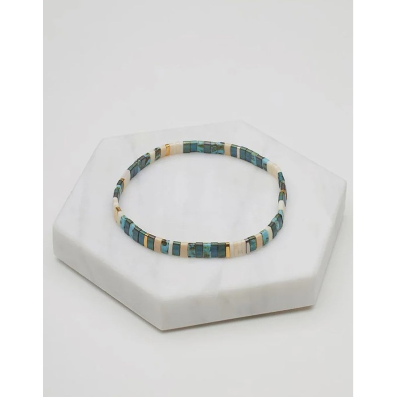 Tile Bracelet - Olive (7090)
