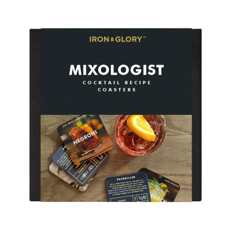 Iron & Glory - Mixologist Cocktail Recipe Cards Multi-Coloured
