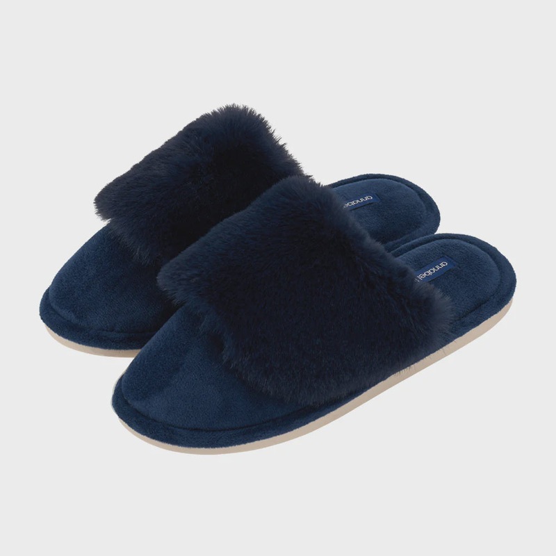 Slippers - Cosy Luxe - Navy