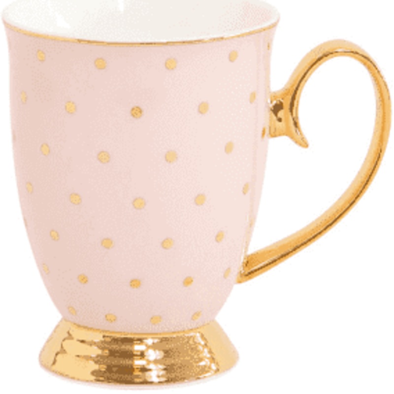 Cristina Re Mug - Polka Blush Gold