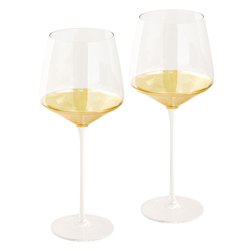 Cristina Re- Wine Glasses Crystal Rose -  Set Of 2