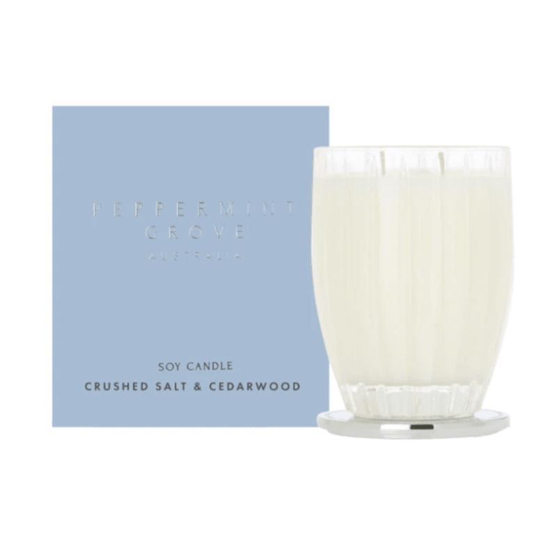 Crushed Salt & Cedarwood Candle 370g
