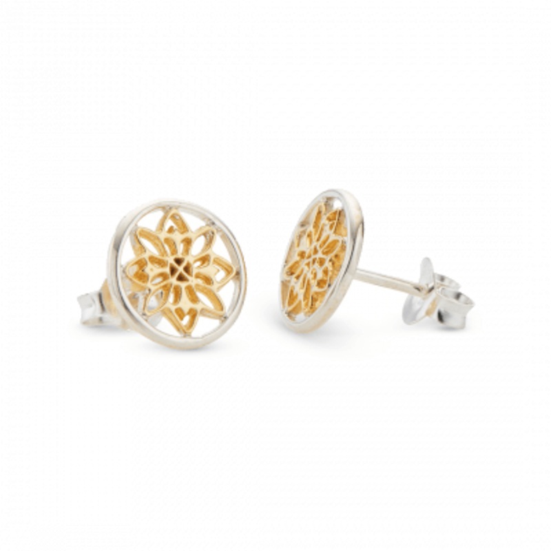 Palas - Mandala Stud Earrings