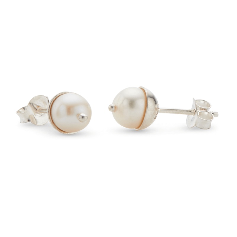 Palas - Pearl Stud Earrings