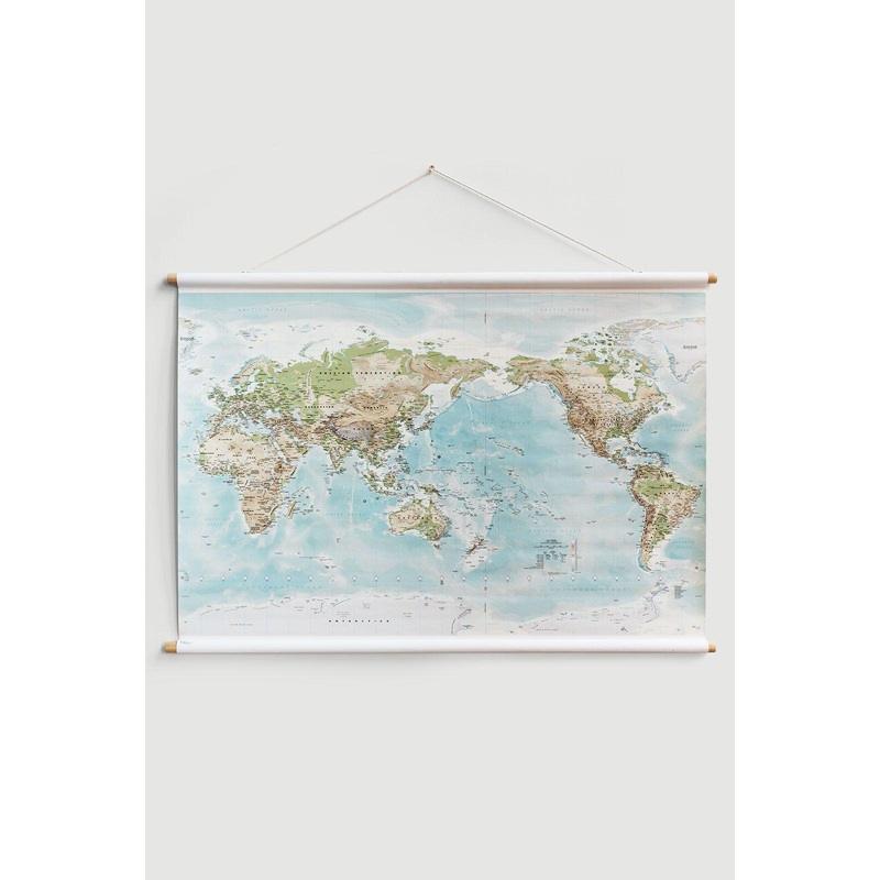 World Map - Canvas - Large