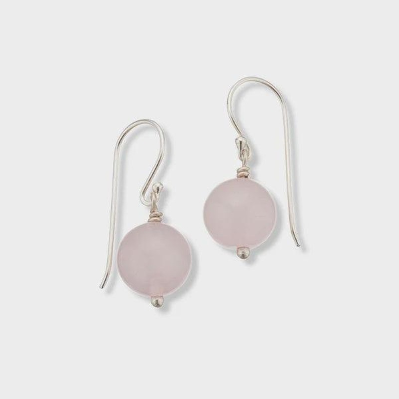 Rose Quartz Healing Gem Earrings