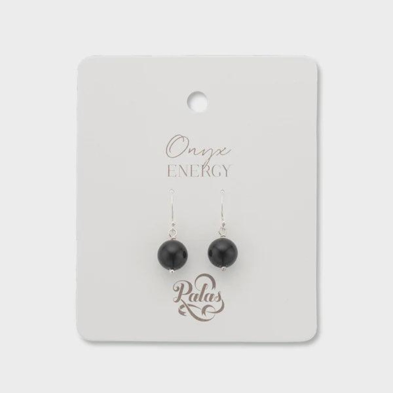 Onyx Healing Gem Earrings