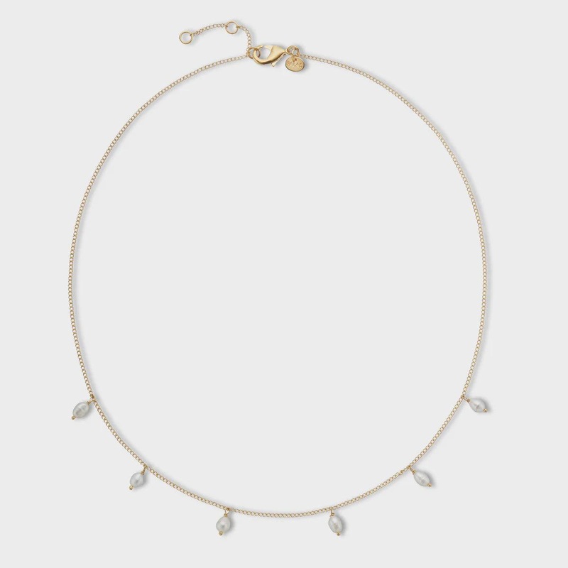 Positano Pearl & Chain Necklace