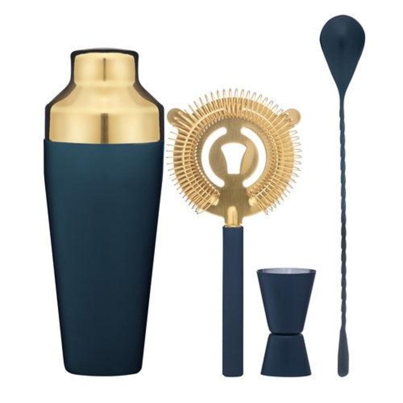 Tiffany Teal 4pc Cocktail Set