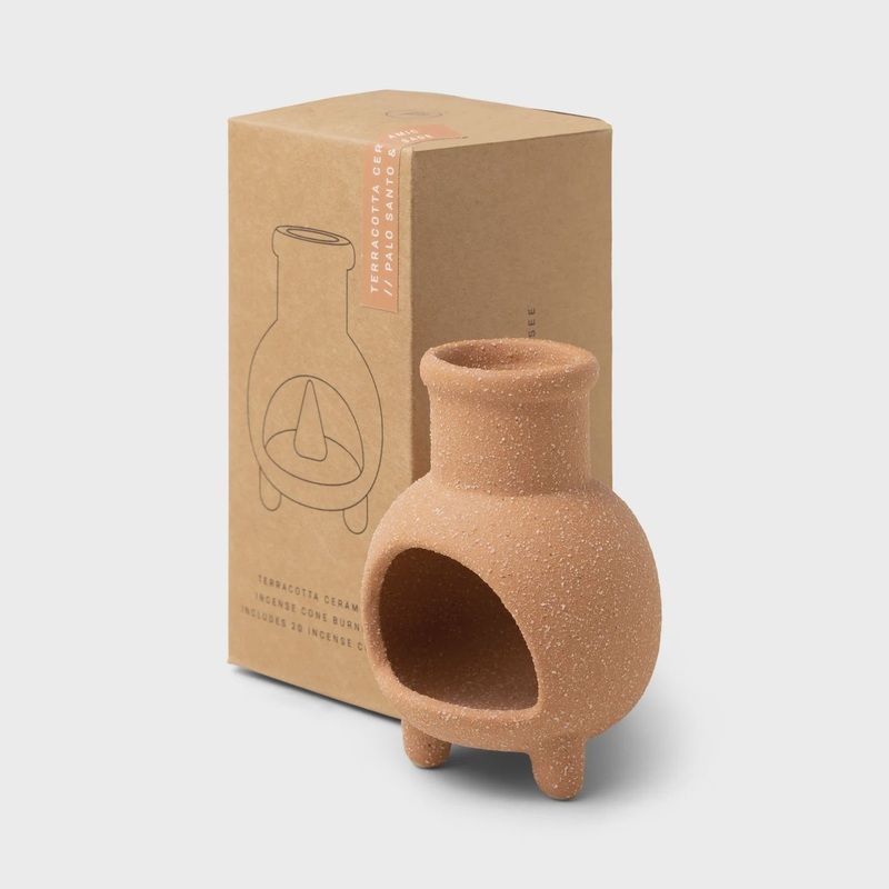 Terracotta Ceramic Incense Cone Burner