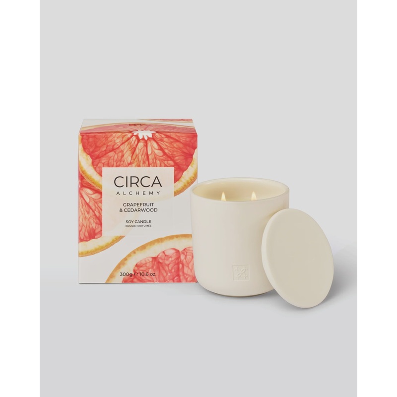 300g Candle - Alchemy - GRAPEFRUIT & CEDARWOOD