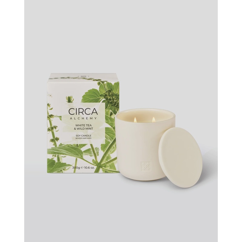 300g Candle - Alchemy - WHITE TEA & WILD MINT