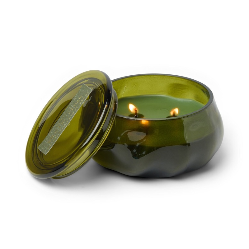 Basalt Organic Shape Tinted Glass Candle (10oz)