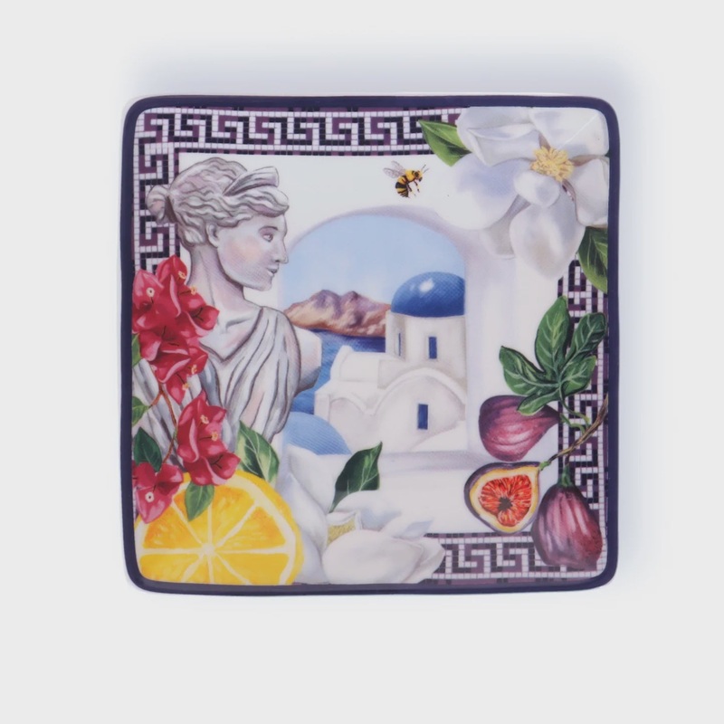 Square Trinket Tray Mediterranean Summer