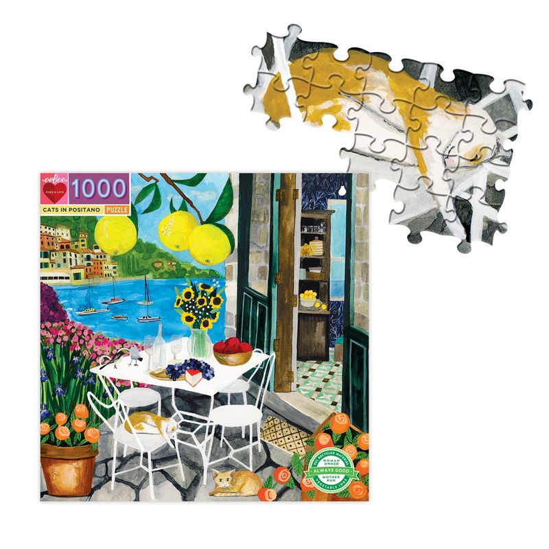 1000 Pc Puzzle  Cats In Positano