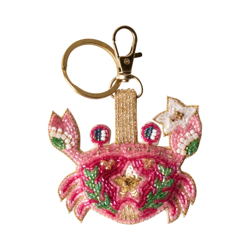 Beaded Keyring - Seafaring Crab