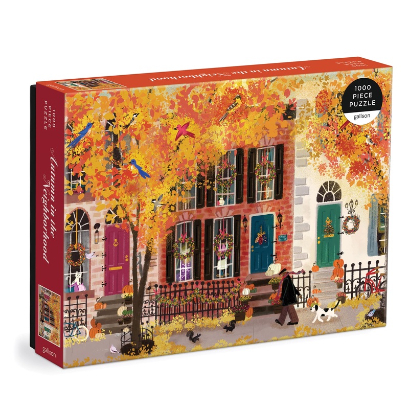 Joy Laforme Autumn in the Neighborhood Puzzle 1000pcs
