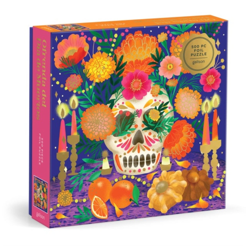 Ofrenda del Da de Muertos 500 Piece Foil Puzzle