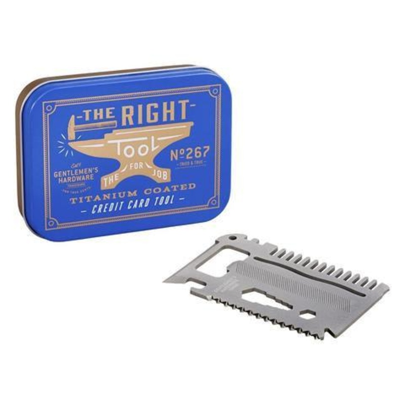 Gentlemen's Hardware Titanium Finish Credit Card Tool