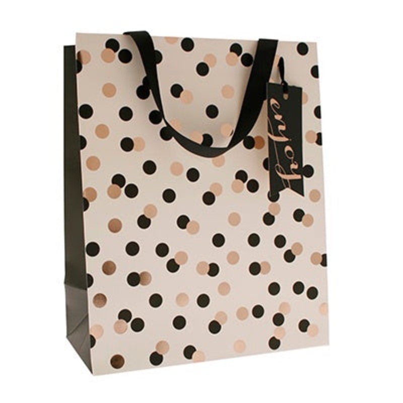 Gift Bag - Confetti Black/ Gold