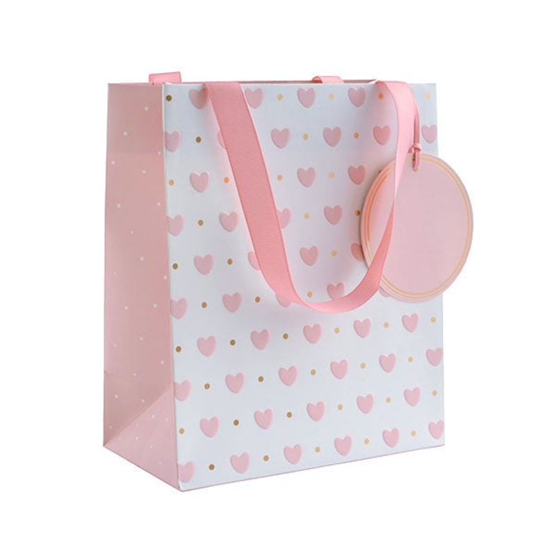 Gift Bag - Hearts and Dots