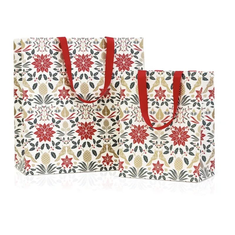 Gift Bag - Poinsettia Red